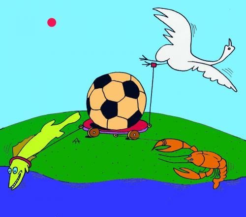 Cartoon: Football 16 (medium) by Alexei Talimonov tagged football,soccer,em,2008,european,championship