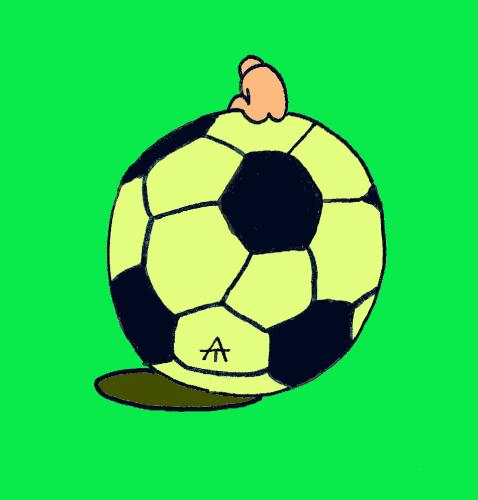 Cartoon: Football 18 (medium) by Alexei Talimonov tagged football,soccer,em,2008,european,championship