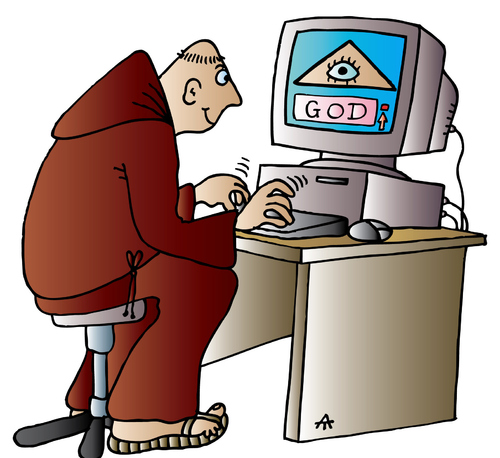 Cartoon: God (medium) by Alexei Talimonov tagged god,religion