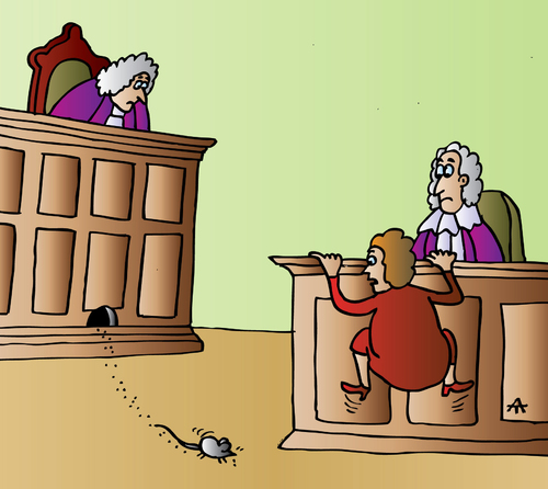 Cartoon: Justice and mouse (medium) by Alexei Talimonov tagged justice,mouse