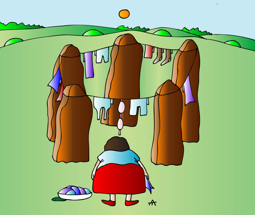 Cartoon: Laundry (medium) by Alexei Talimonov tagged laundry