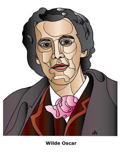 Cartoon: Oscar Wilde (medium) by Alexei Talimonov tagged wilde,oscar