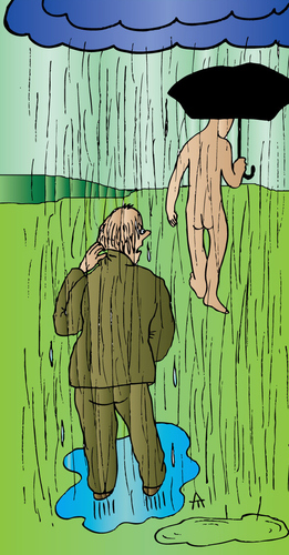 Cartoon: Rain (medium) by Alexei Talimonov tagged rain