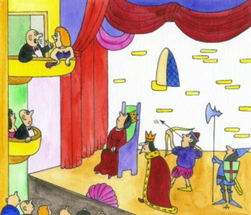 Cartoon: Really Theatre (medium) by Alexei Talimonov tagged theatre,actors