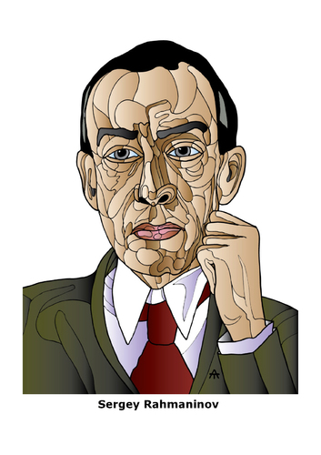 Cartoon: Sergey Rahmaninov (medium) by Alexei Talimonov tagged rahmaninov,sergey