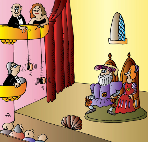 Cartoon: Theatre (medium) by Alexei Talimonov tagged theatre