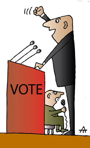 Cartoon: Vote (medium) by Alexei Talimonov tagged election,vote