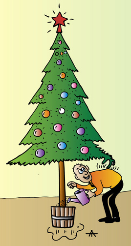 Cartoon: Xmas Tree (medium) by Alexei Talimonov tagged xmas