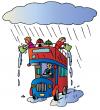 Cartoon: Bus In Rain (small) by Alexei Talimonov tagged bus rain water london
