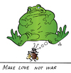 Cartoon: Frog (small) by Alexei Talimonov tagged frog,love,war