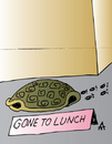 Cartoon: Gone To Lunch (small) by Alexei Talimonov tagged turtle,lunch
