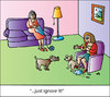 Cartoon: Ignore it! (small) by Alexei Talimonov tagged ignore,pets,dogs
