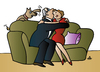 Cartoon: Man woman and dog (small) by Alexei Talimonov tagged man,woman,dog