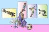 Cartoon: Memoirs (small) by Alexei Talimonov tagged memoirs,football,soccer,literature