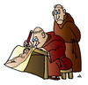 Cartoon: Monk Artist (small) by Alexei Talimonov tagged monk,artist