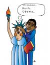 Cartoon: Obama (small) by Alexei Talimonov tagged barack,obama,usa,elections,president,liberty