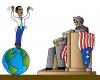 Cartoon: Obama (small) by Alexei Talimonov tagged obama lincoln usa