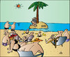 Cartoon: On the beach (small) by Alexei Talimonov tagged beach,island