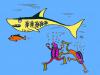 Cartoon: Shark (small) by Alexei Talimonov tagged summer holidays dyving fish hunting