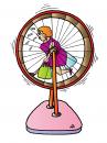 Cartoon: Woman v kolese (small) by Alexei Talimonov tagged shopping,wheel,woman,addiction,sports,sale