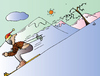 Cartoon: Skier (small) by Alexei Talimonov tagged skier