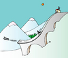 Cartoon: Skiing (small) by Alexei Talimonov tagged snow,winter,skiing,olympics