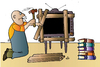 Cartoon: TV Man and Book (small) by Alexei Talimonov tagged man,book,tv