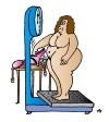 Cartoon: Weight Watcher (small) by Alexei Talimonov tagged body care bathroom fat overweight fitness health