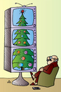 Cartoon: Xmas Tree (small) by Alexei Talimonov tagged xmas tree