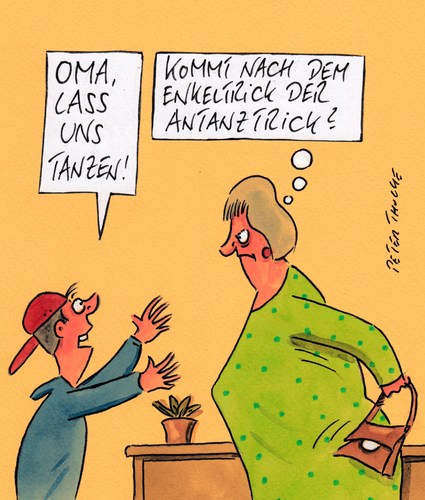 Cartoon: antanztrick (medium) by Peter Thulke tagged antanzen,stehlen,köln,antanzen,stehlen,köln