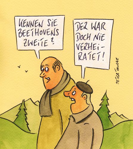 Cartoon: beethoven (medium) by Peter Thulke tagged beethoven,beethoven