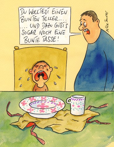 Cartoon: bunter teller (medium) by Peter Thulke tagged weihnachten,weihnachten