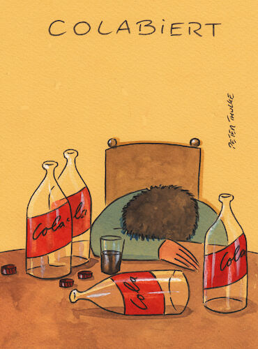 Cartoon: cola (medium) by Peter Thulke tagged cola,cola