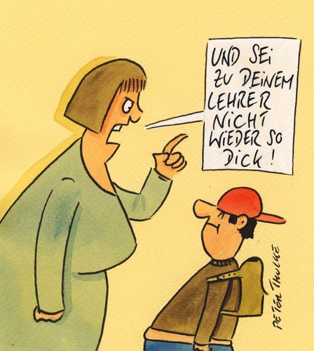 Cartoon: dick (medium) by Peter Thulke tagged dicke,kinder