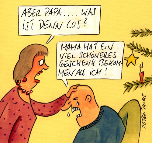 Cartoon: geschenk (medium) by Peter Thulke tagged weihnachten,geschenke,weihnachten,geschenke