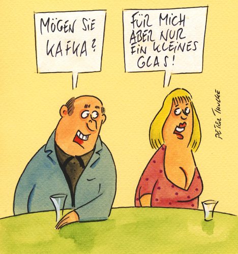 Cartoon: kafka (medium) by Peter Thulke tagged kafka,kafka