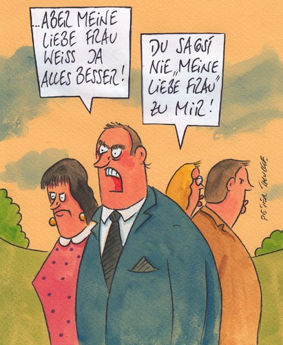 Cartoon: liebe frau (medium) by Peter Thulke tagged ehe,ehe