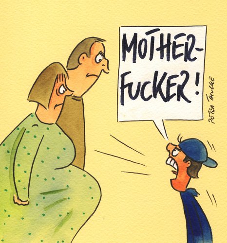 Cartoon: motherfucker (medium) by Peter Thulke tagged kinder,baby,schwanger,kinder,baby,schwanger