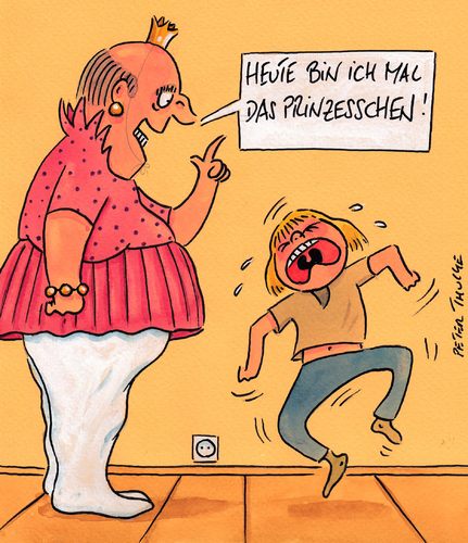 Cartoon: prinzesschen (medium) by Peter Thulke tagged kinder,kinder