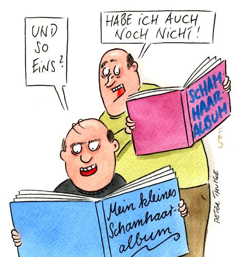 Cartoon: schamhaar (medium) by Peter Thulke tagged sammeln,sammeln