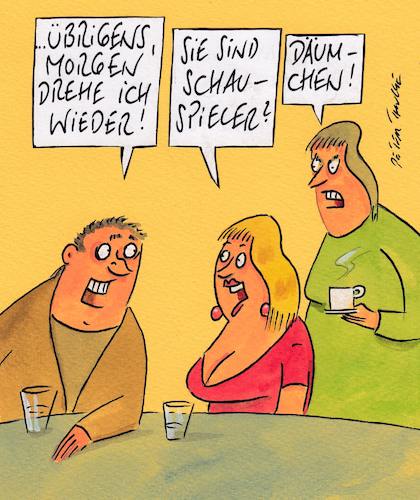 Cartoon: schauspieler (medium) by Peter Thulke tagged schauspieler,schauspieler