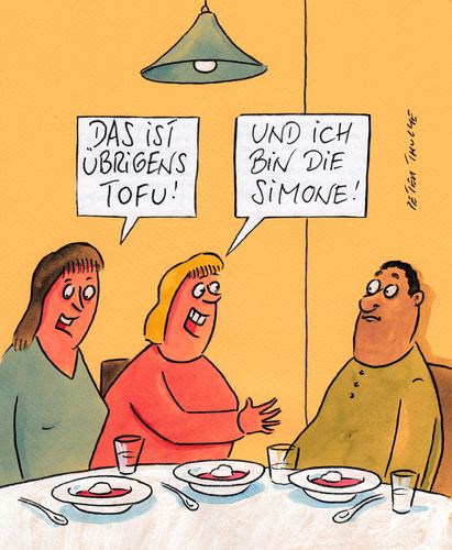 Cartoon: tofu (medium) by Peter Thulke tagged tofu,tofu