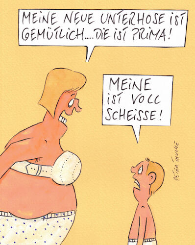Cartoon: unterhose (medium) by Peter Thulke tagged unterhose,unterhose