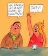 Cartoon: beschnuppern (small) by Peter Thulke tagged kneipe
