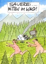 Cartoon: wald (small) by Peter Thulke tagged wald,müll,natur