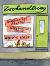 Cartoon: zoo (small) by Peter Thulke tagged zoohandlung,tiere,preise