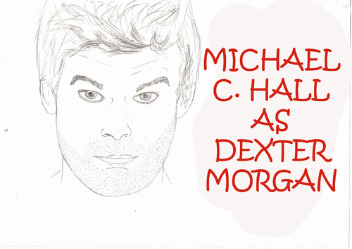 Cartoon: DEXTER MORGAN (medium) by apestososa tagged dexter,morgan,michael,hall,sangre,blood