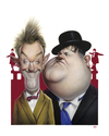 Cartoon: Laurel and Hardy (small) by achille tagged laurel,and,hardy