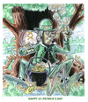 Cartoon: St. Patricks day (small) by Cartoons and Illustrations by Jim McDermott tagged stpatricksday,leprechaun,iris