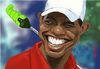 Cartoon: The eye of the Tiger (small) by sanjuan tagged tiger,woods,sport,golf